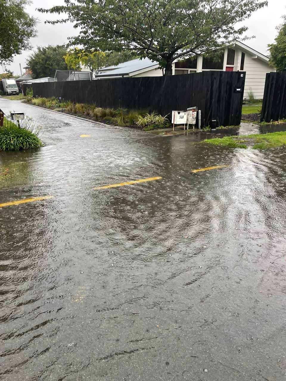 The photograph attached to this flooding report