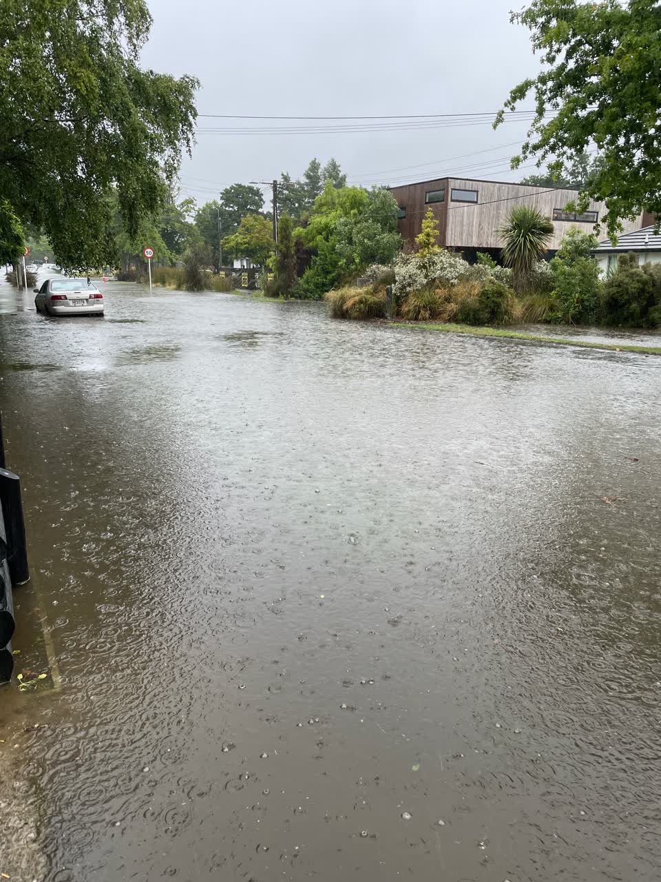 The photograph attached to this flooding report