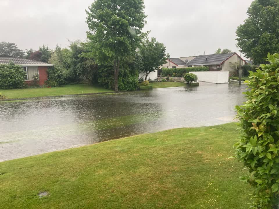 The photograph attached to this flooding report