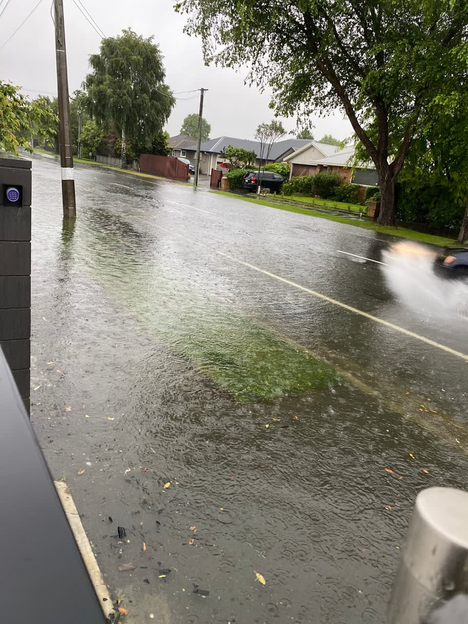 The photograph attached to this flooding report