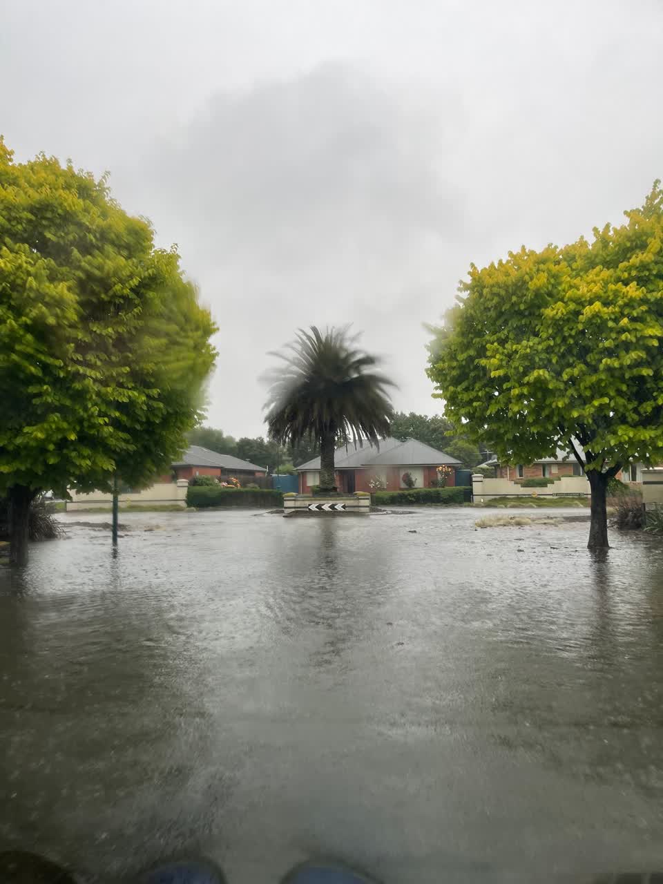 The photograph attached to this flooding report