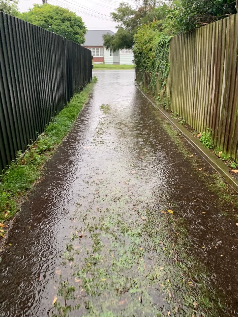 The photograph attached to this flooding report