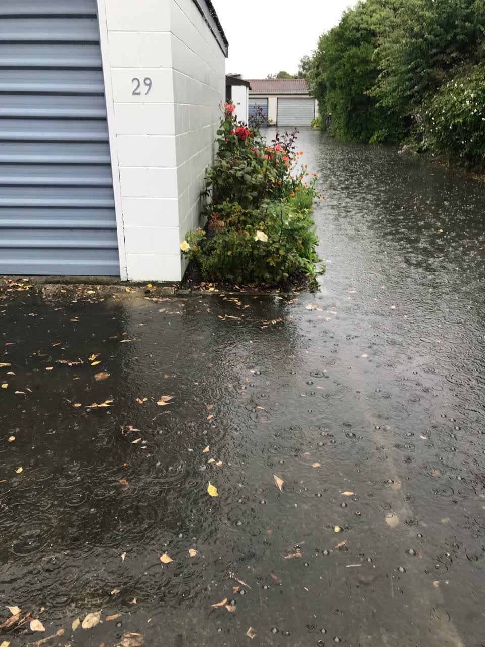 The photograph attached to this flooding report