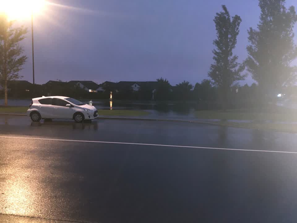 The photograph attached to this flooding report