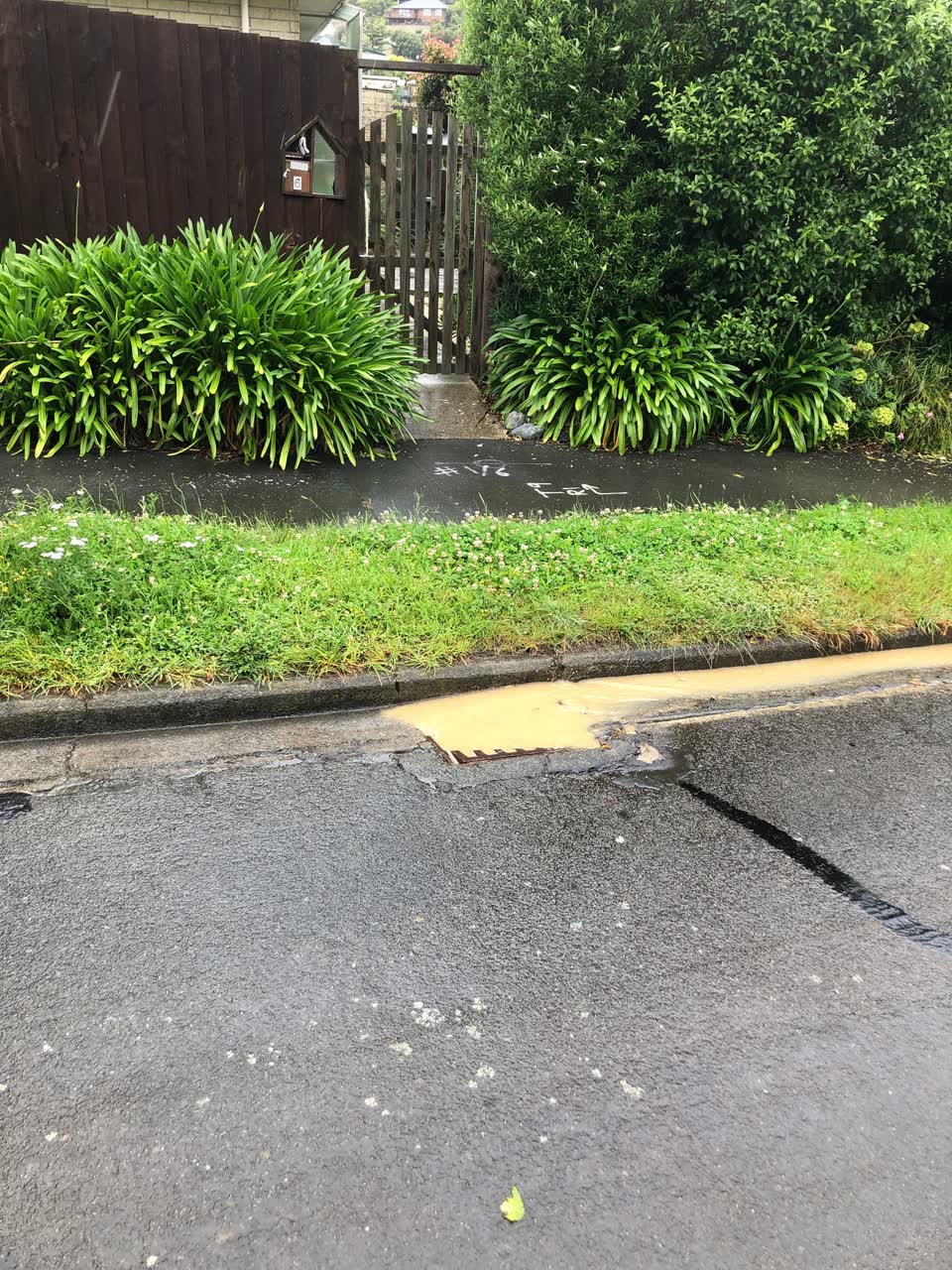 The photograph attached to this wastewater/stormwater report