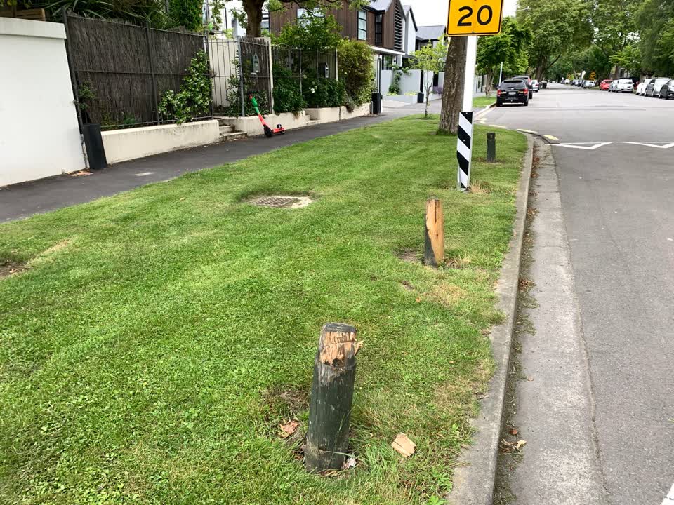 The photograph attached to this roading/streets report