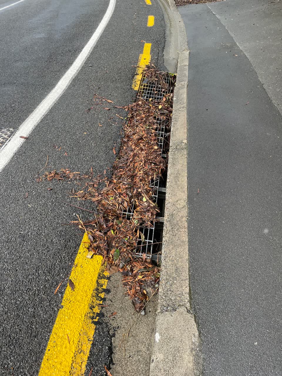 The photograph attached to this flooding report