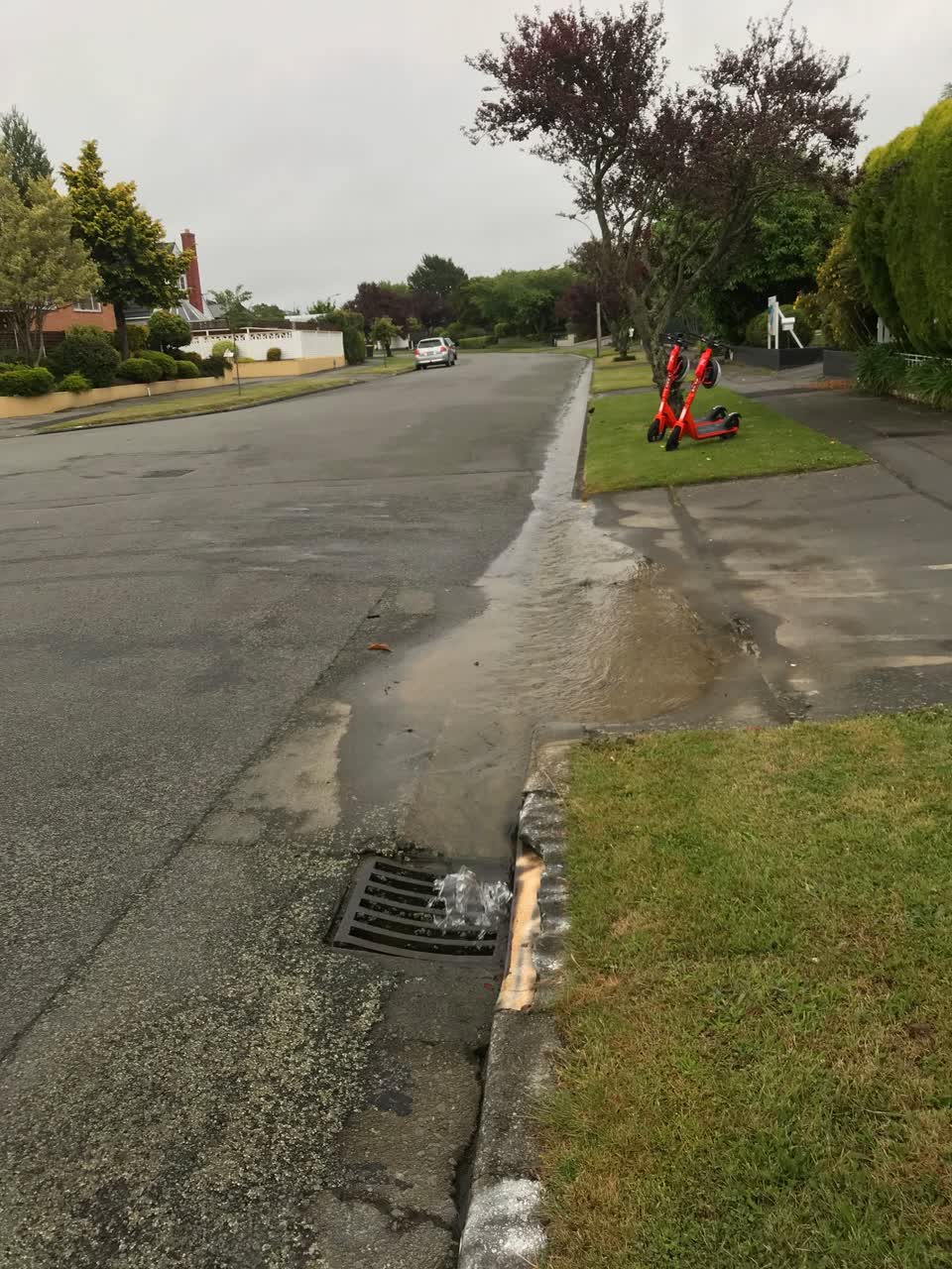 The photograph attached to this water leak report