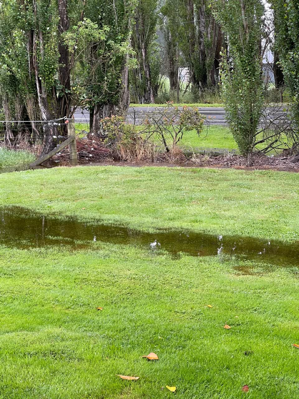 The photograph attached to this flooding report