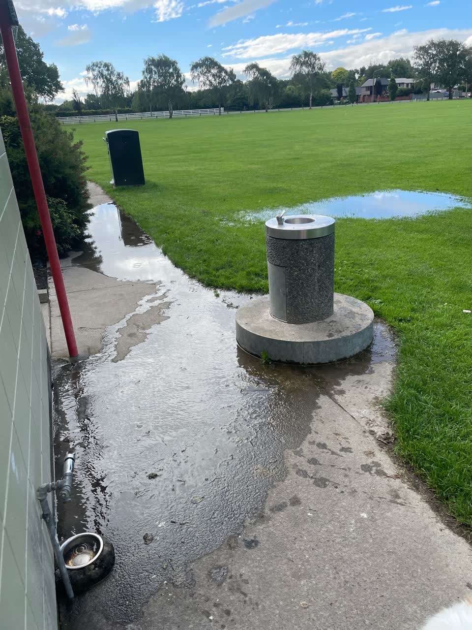 The photograph attached to this water leak report