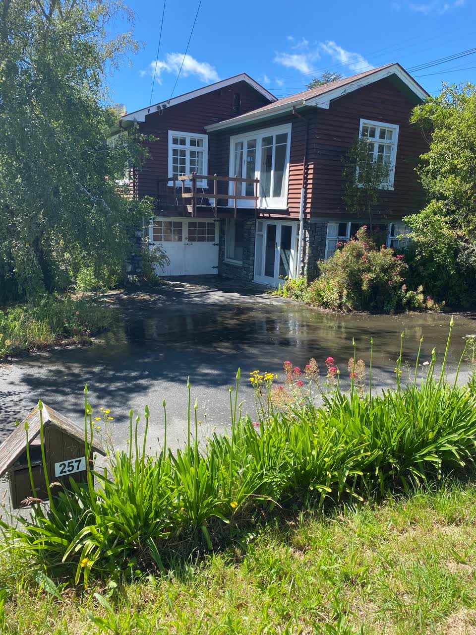 The photograph attached to this water leak report