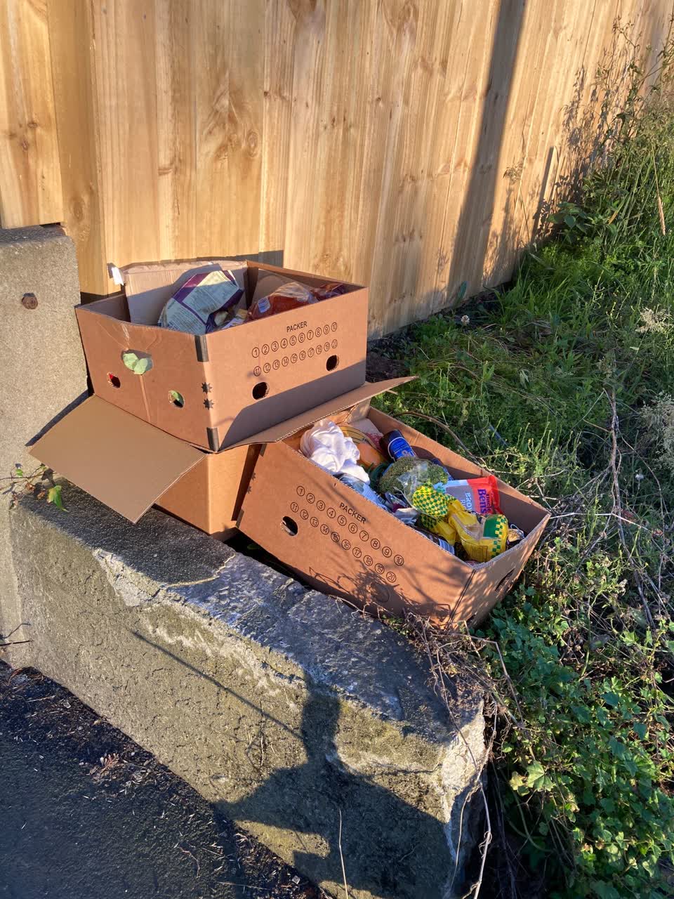 The photograph attached to this rubbish/recycling report