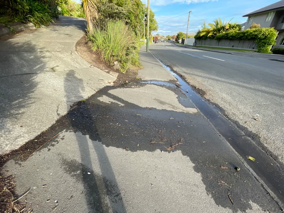 The photograph attached to this water leak report