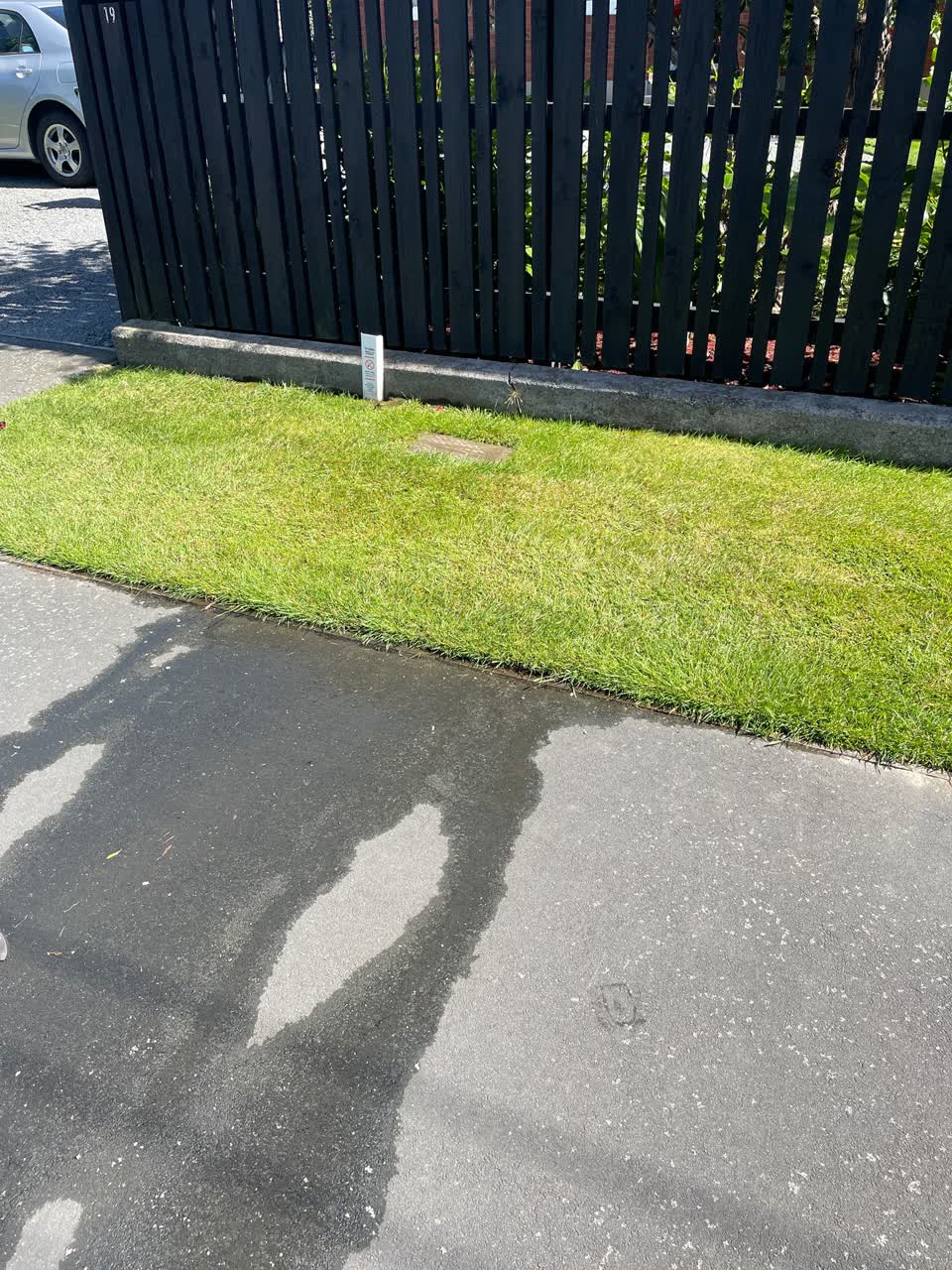 The photograph attached to this water leak report