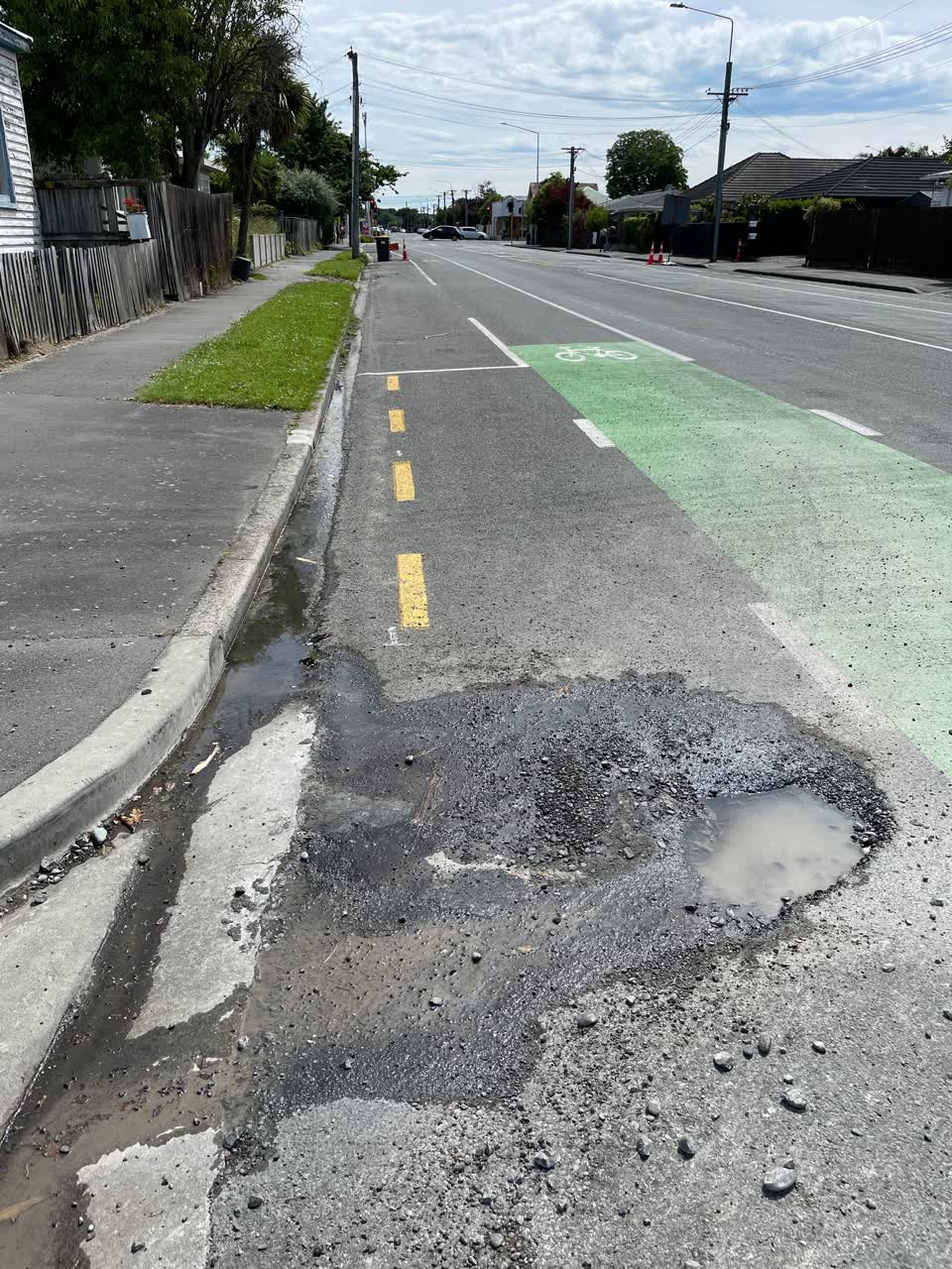 The photograph attached to this water leak report