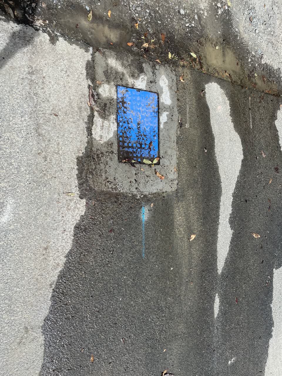 The photograph attached to this water leak report