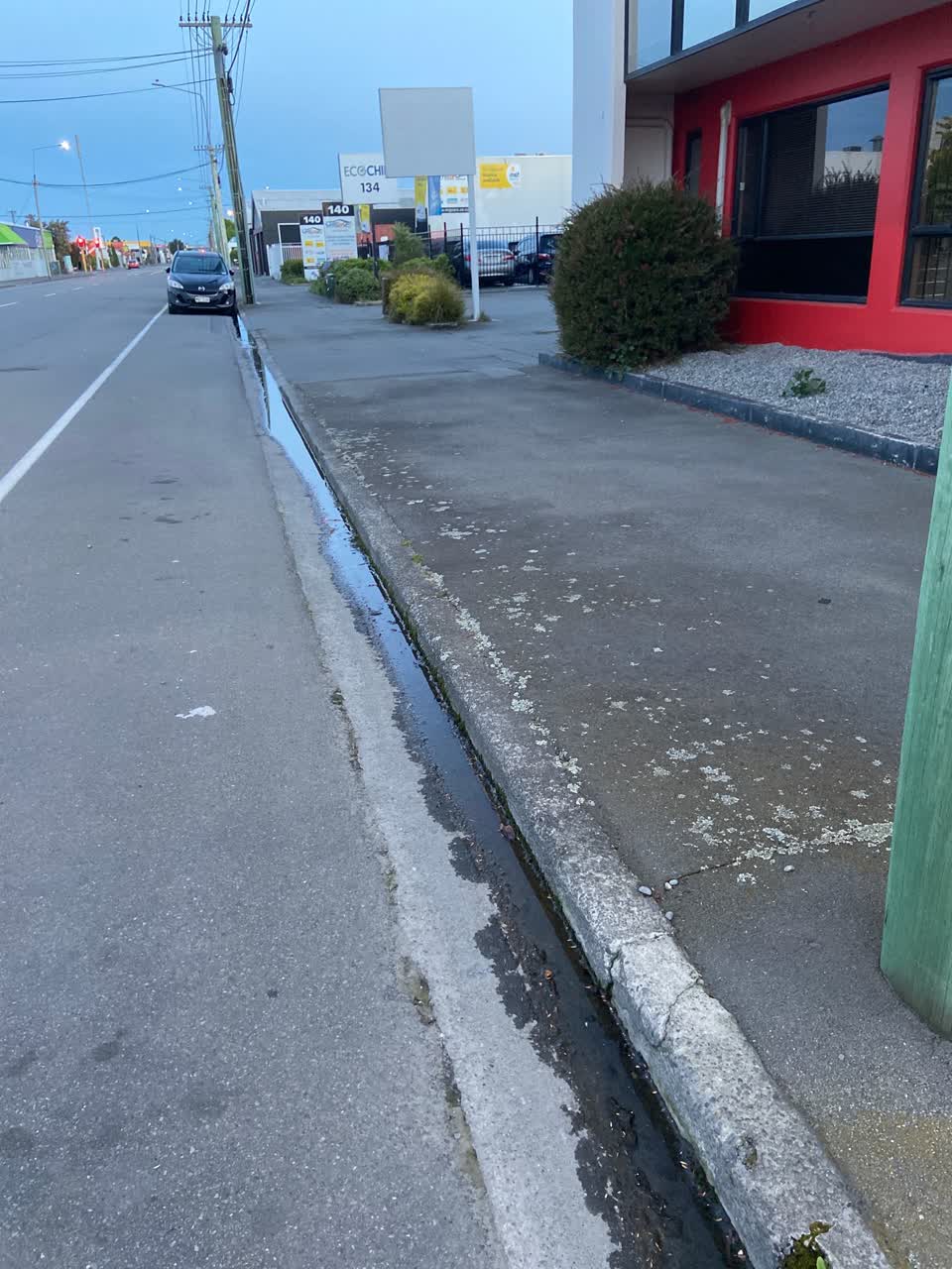 The photograph attached to this water leak report