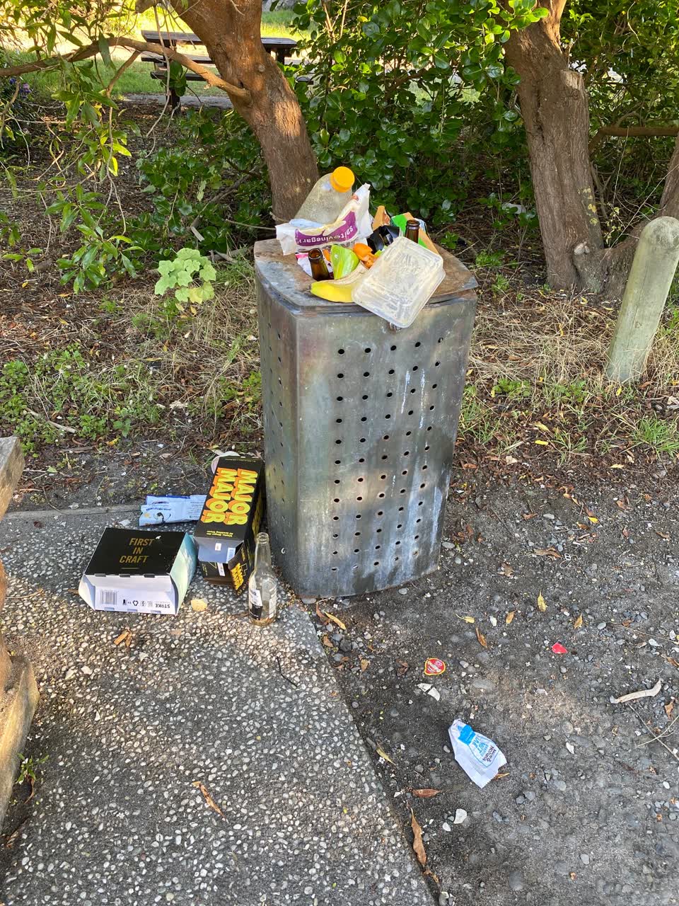 The photograph attached to this rubbish/recycling report