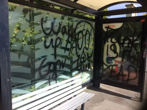 Graffiti, a report photo