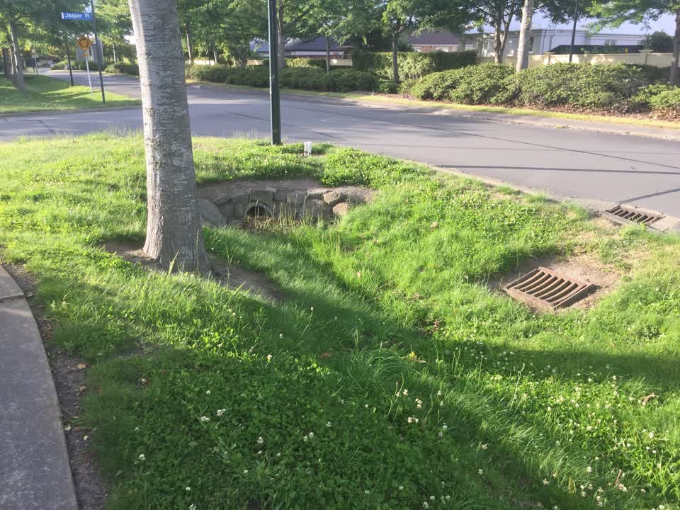 The photograph attached to this wastewater/stormwater report
