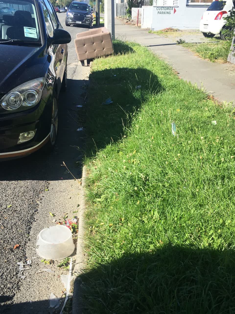 The photograph attached to this rubbish/recycling report