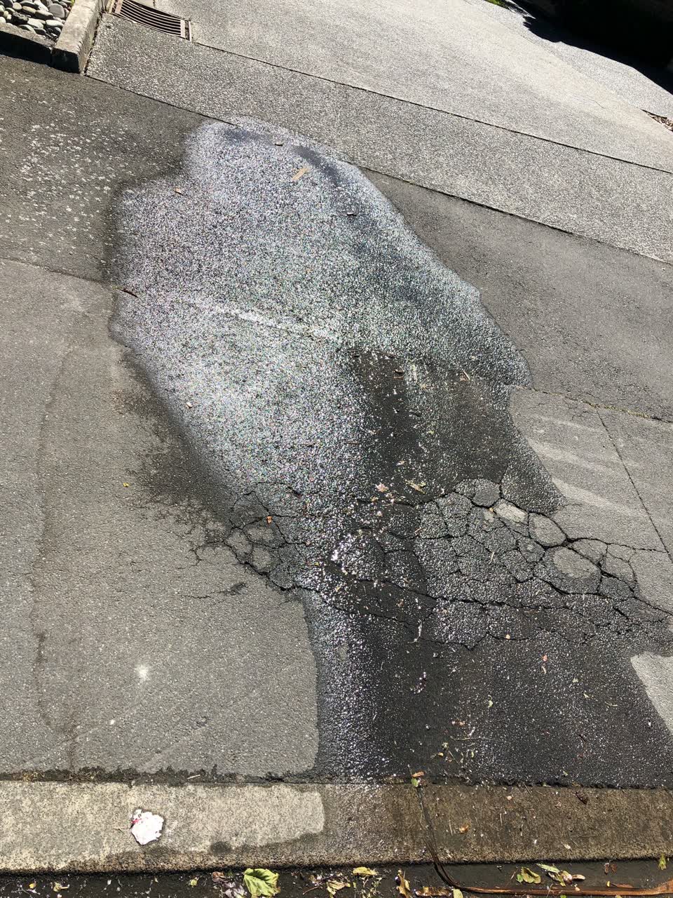 The photograph attached to this roading/streets report