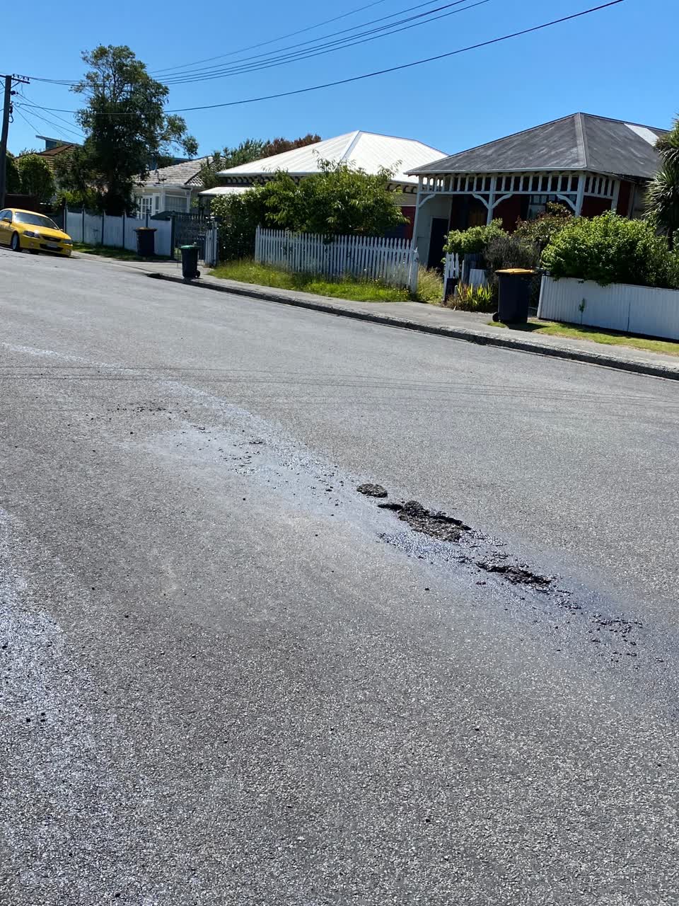 The photograph attached to this roading/streets report