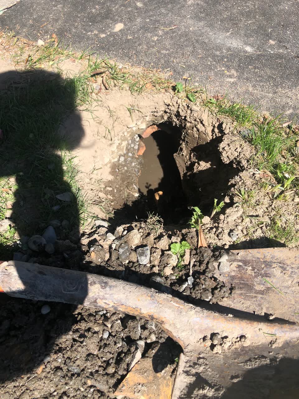 The photograph attached to this wastewater/stormwater report