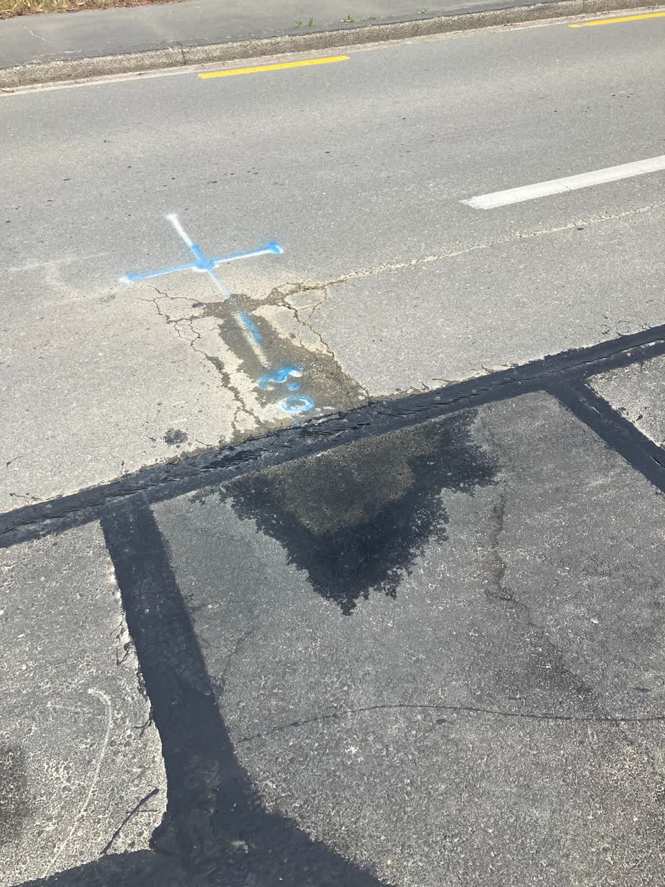 The photograph attached to this water leak report