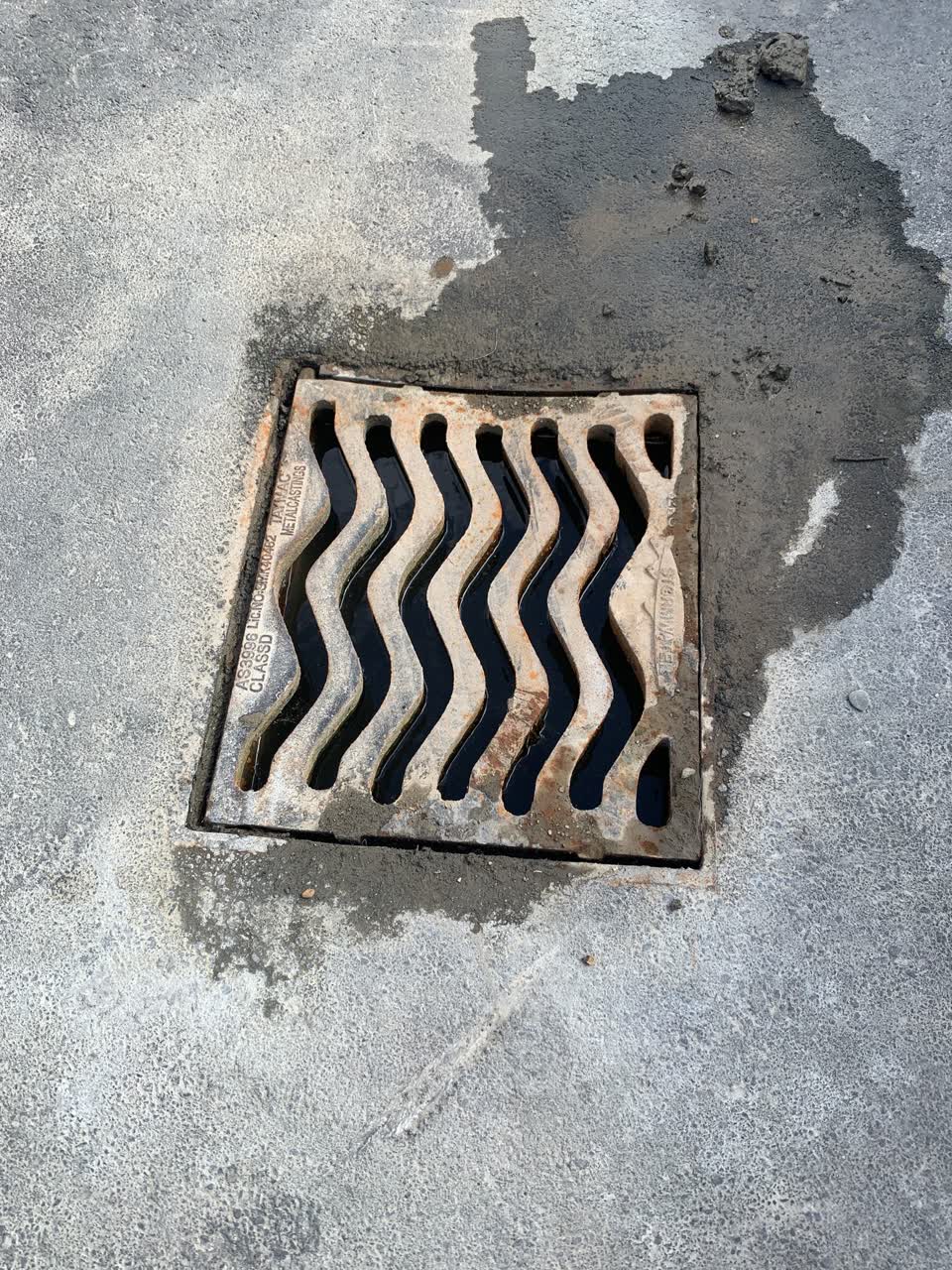 The photograph attached to this wastewater/stormwater report