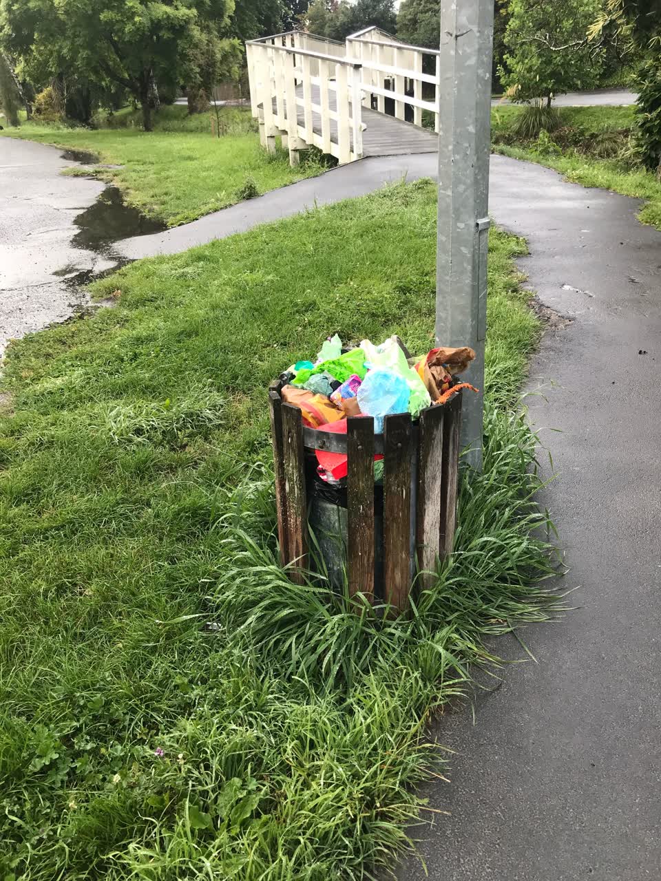 The photograph attached to this rubbish/recycling report