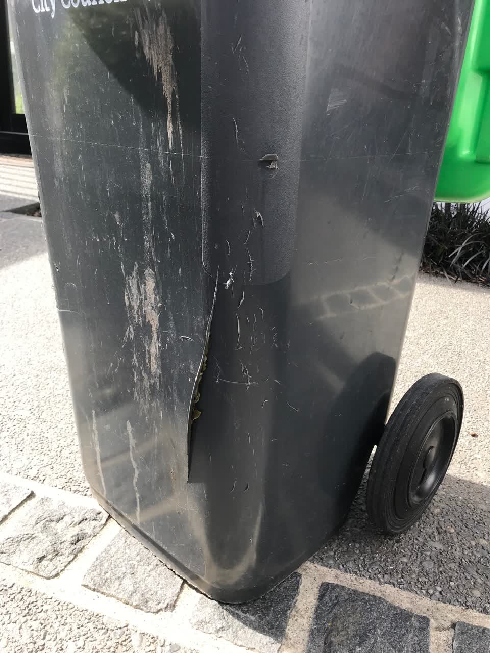 The photograph attached to this rubbish/recycling report