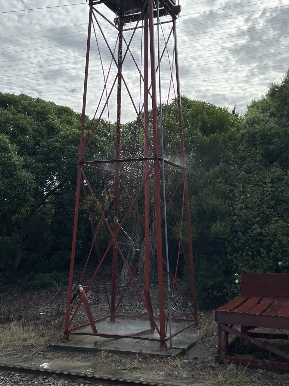 The photograph attached to this water leak report