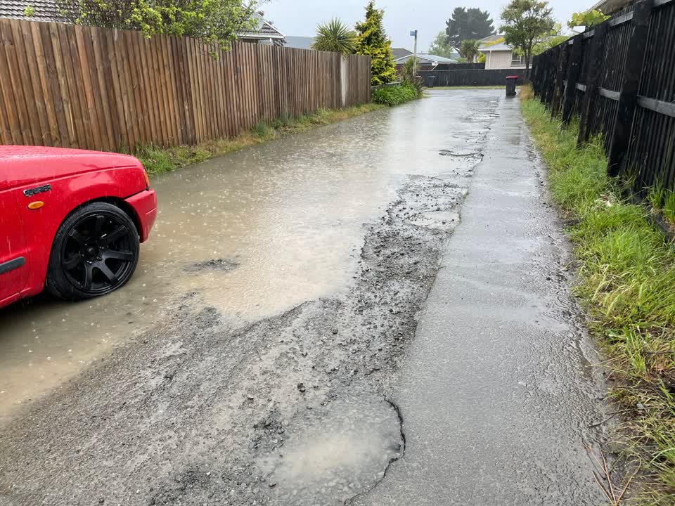 The photograph attached to this flooding report