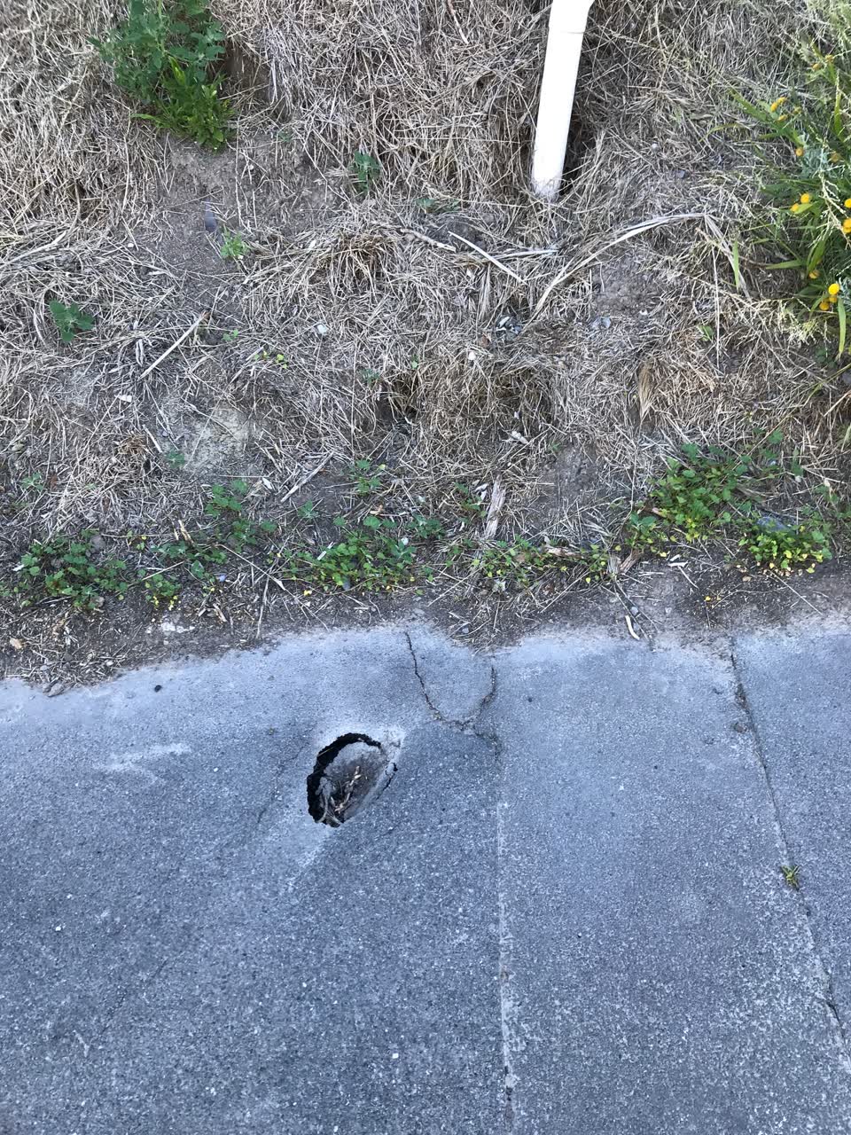 The photograph attached to this roading/streets report