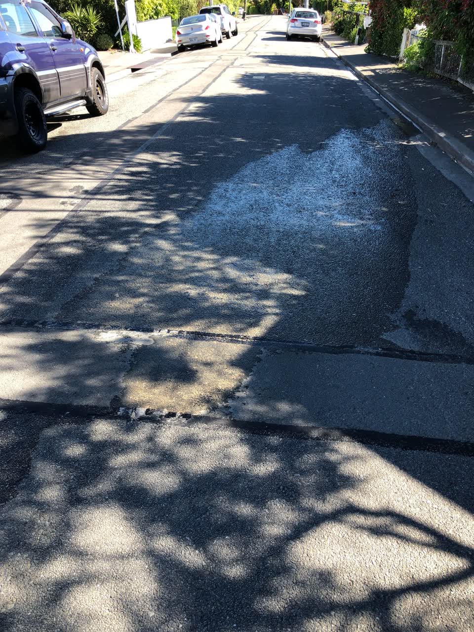 The photograph attached to this water leak report