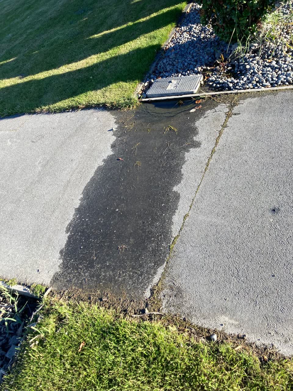 The photograph attached to this water leak report