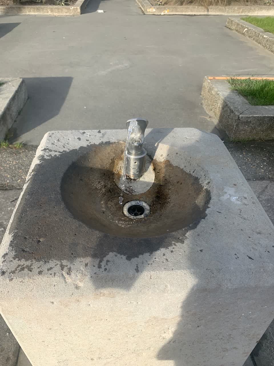 The photograph attached to this water leak report