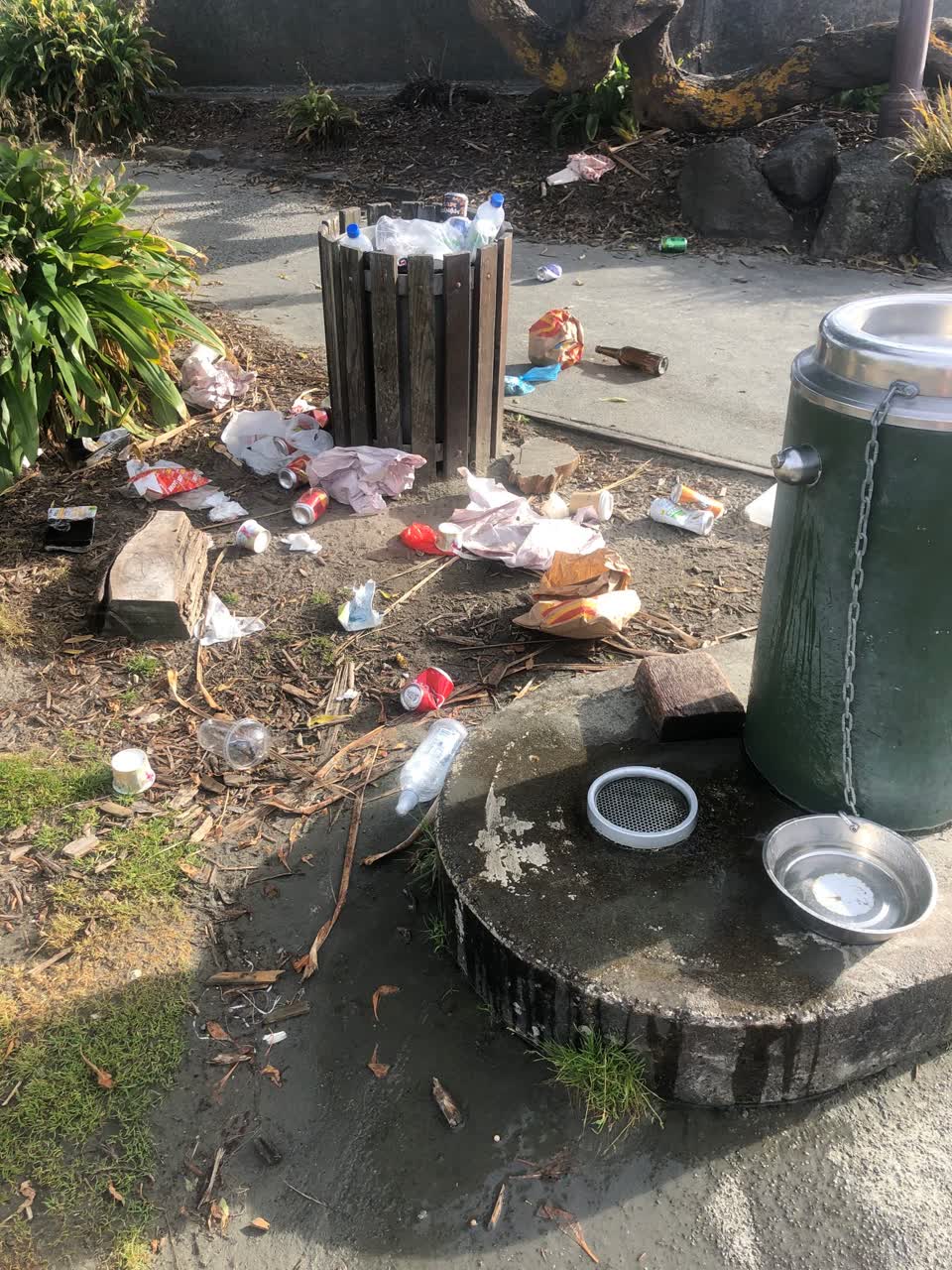 The photograph attached to this rubbish/recycling report