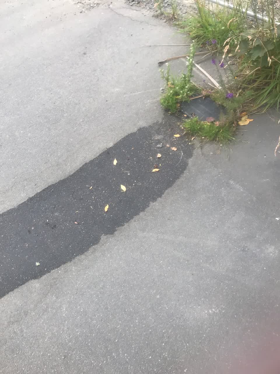 The photograph attached to this water leak report