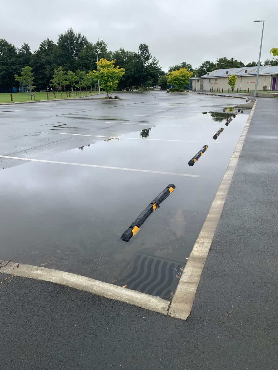 The photograph attached to this flooding report