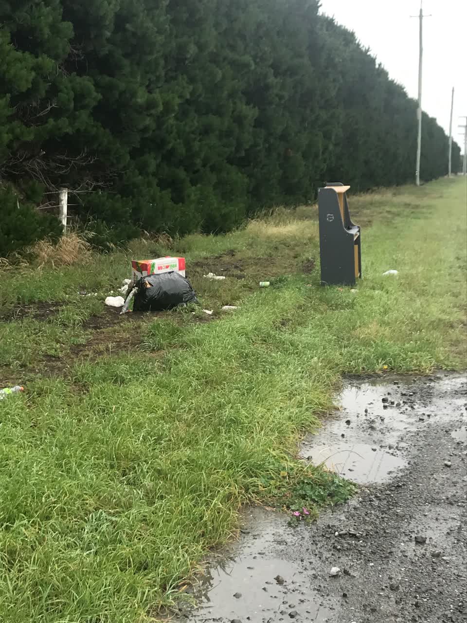 The photograph attached to this rubbish/recycling report