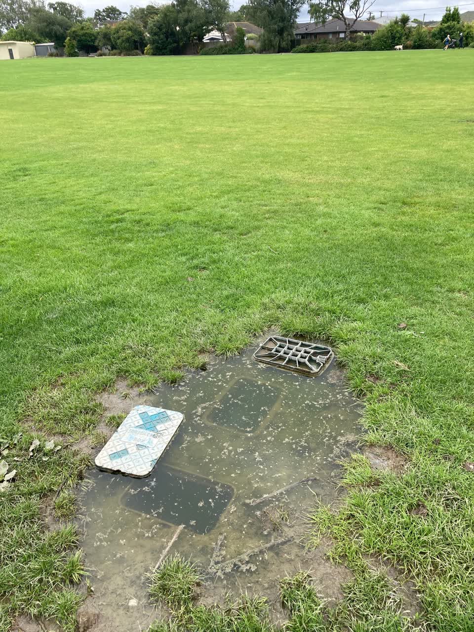 The photograph attached to this wastewater/stormwater report