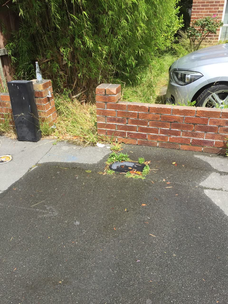 The photograph attached to this water leak report