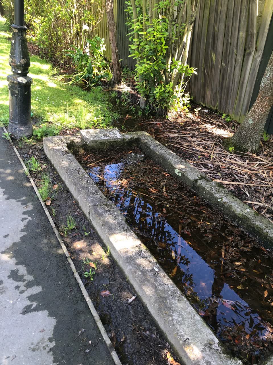 The photograph attached to this water leak report