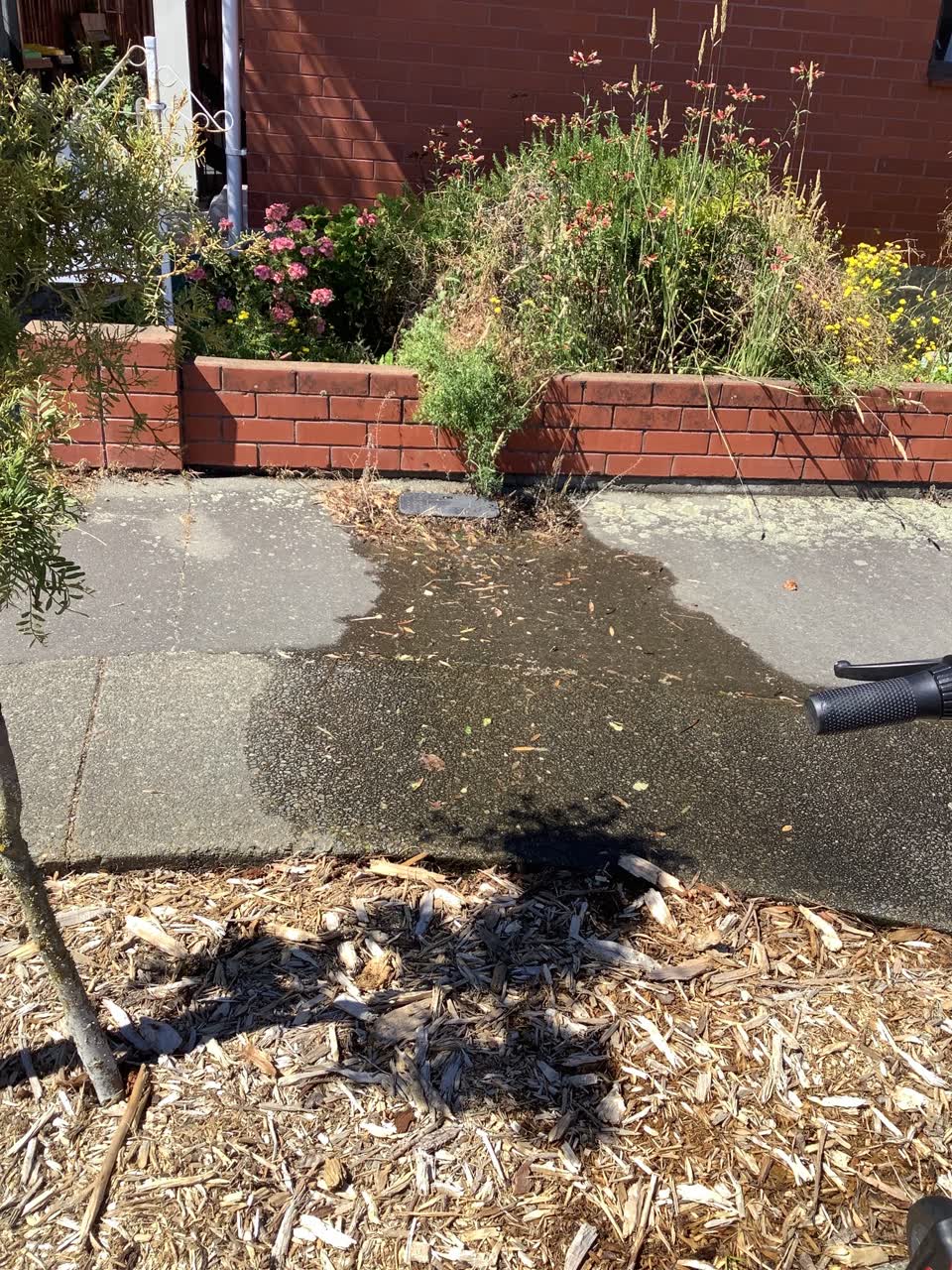The photograph attached to this water leak report