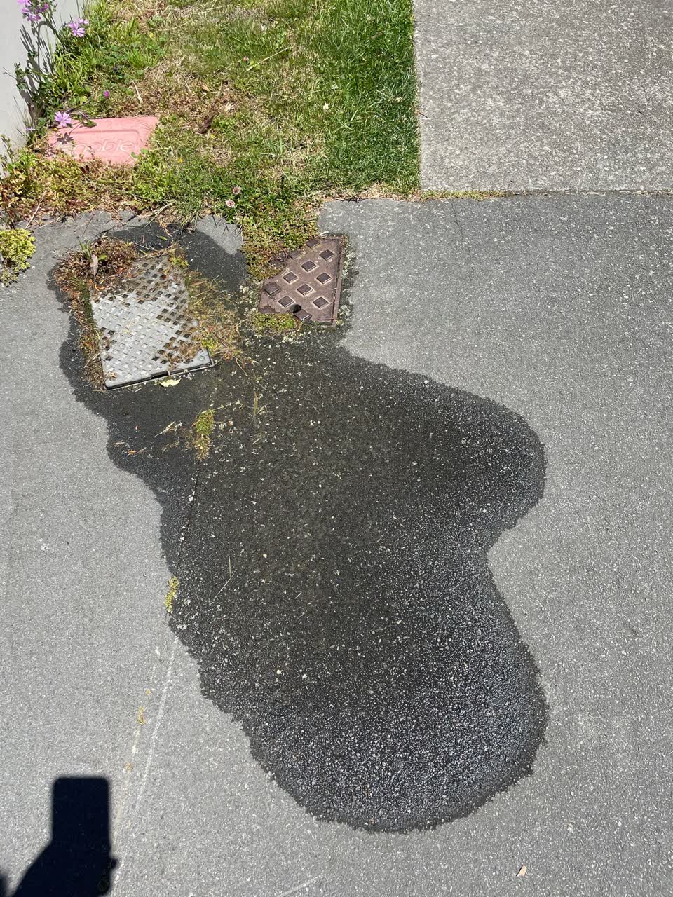 The photograph attached to this water leak report