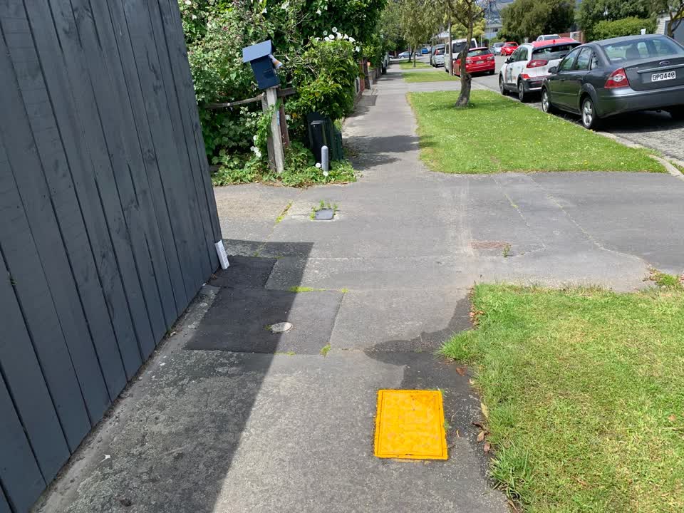 The photograph attached to this water leak report