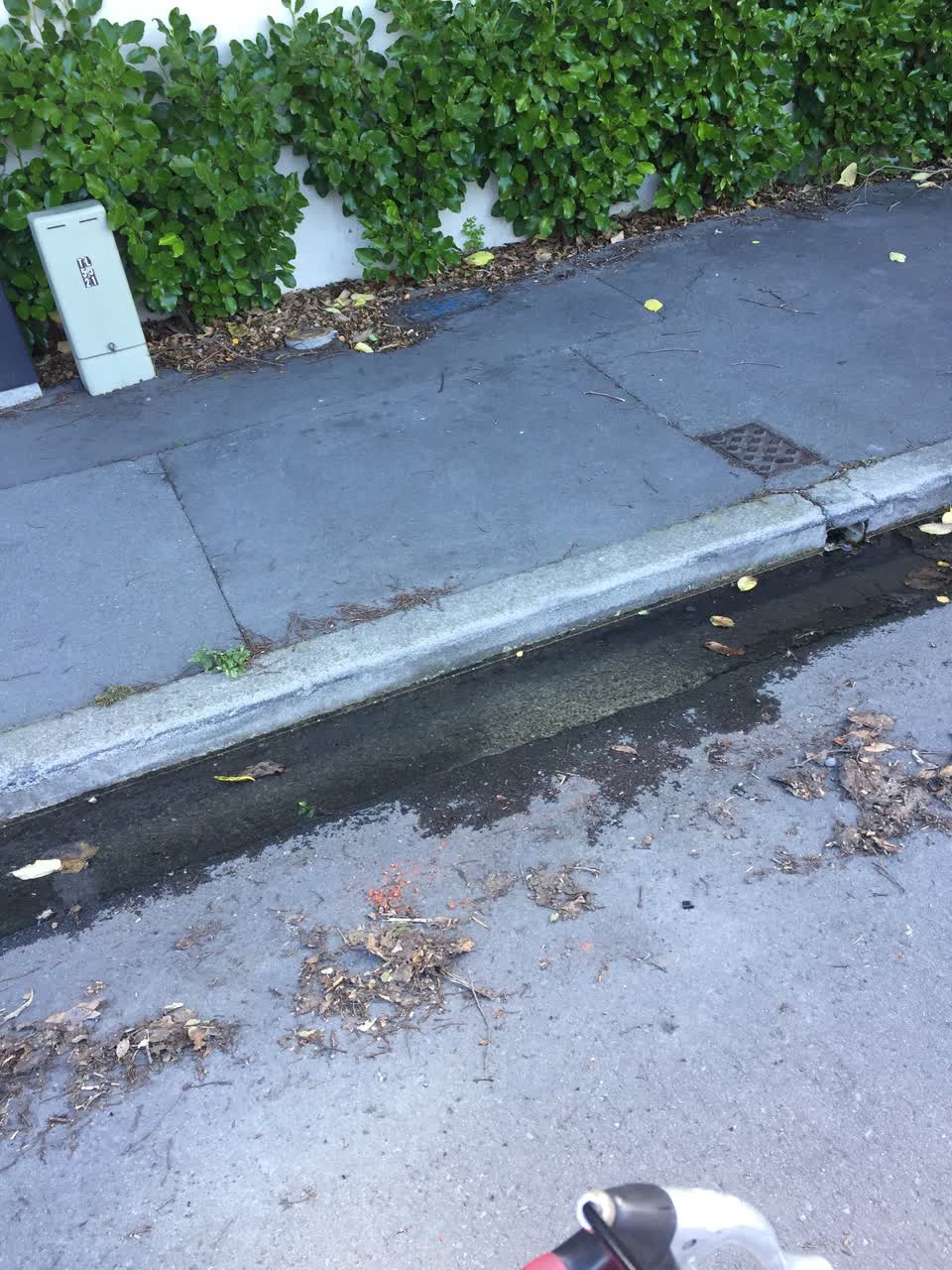 The photograph attached to this water leak report