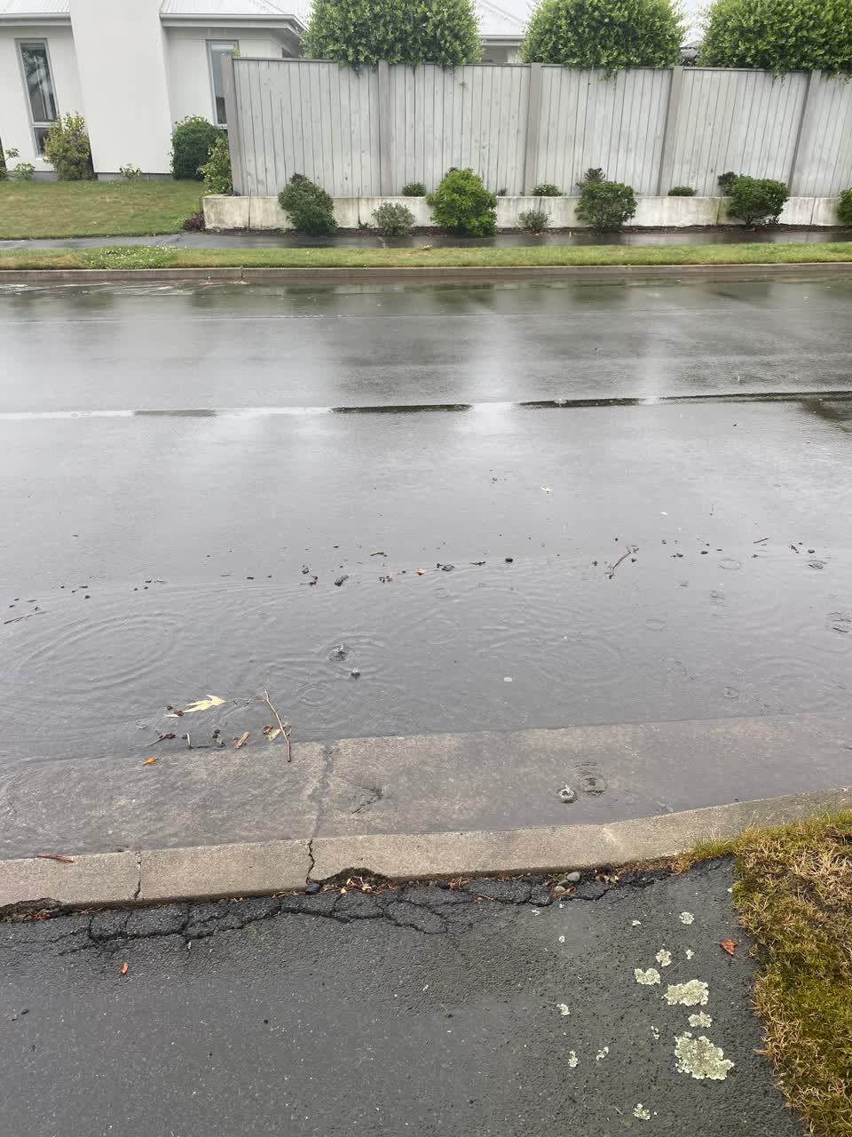 The photograph attached to this flooding report